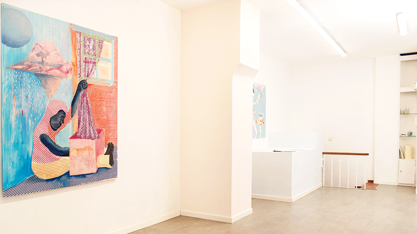 Phumulani Ntuli's solo exhibition Isidleke Sakhiwa Ngezinwele/A Next is Build With Strands Of Hair Galleria Nueba Madrid